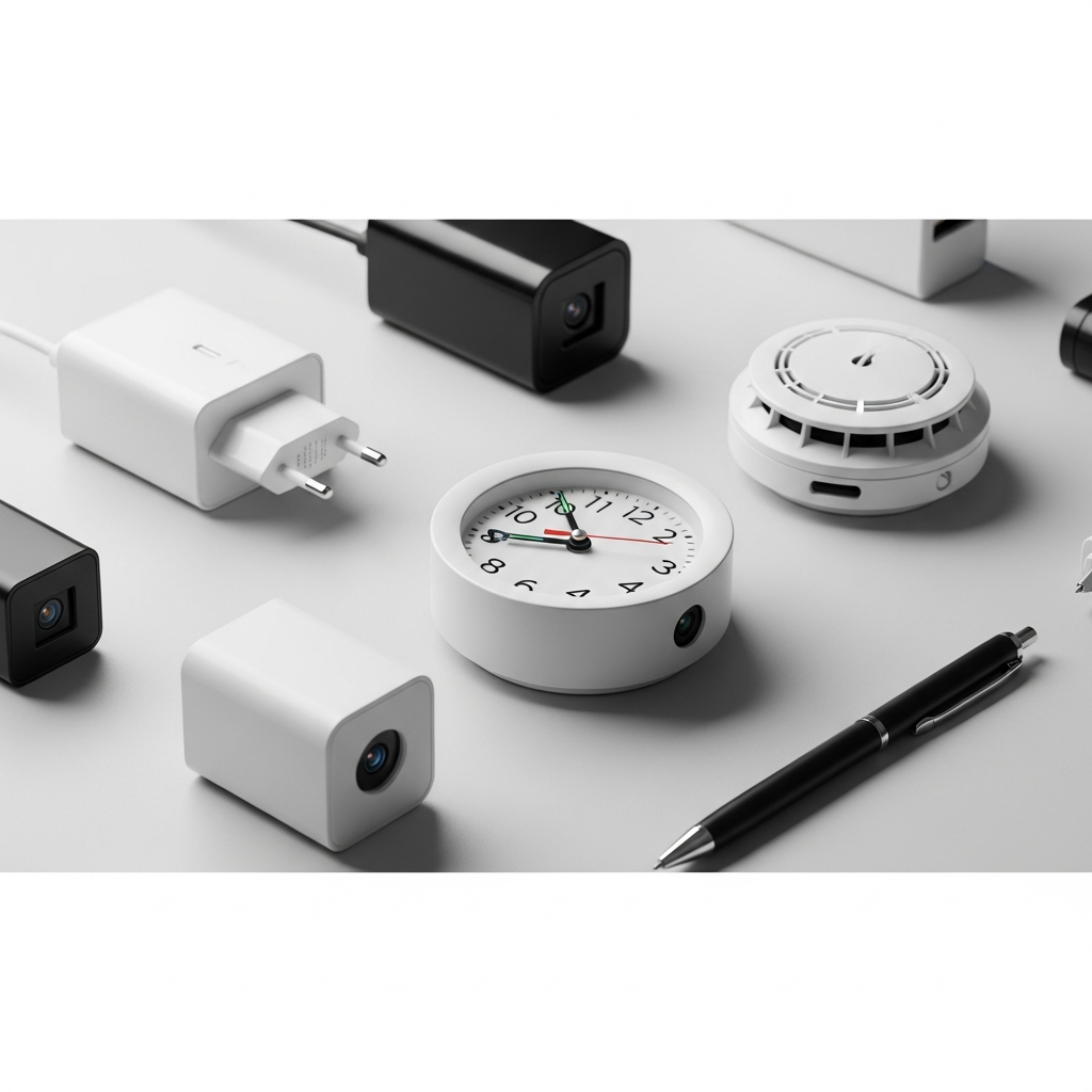 일상용품으로 위장한 초소형 몰래카메라들